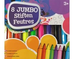 Grafix Jumbo viltstiften - 8 Stuks