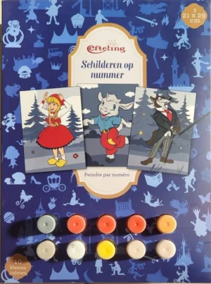 Efteling - Schilderen op nummer (Roodkapje/Boze Wolf/Geitje)