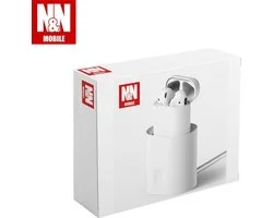 N&N Mobile Docking Oplaadstandaard Siliconen Geschikt voor Airpods - Wit