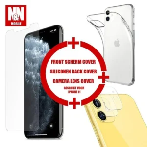 N&N Mobile Transparant Hoesje Cover Pack - Tripple Voordeelverpakking - Geschikt Voor Apple Iphone 11
