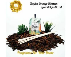 N&N Wonen Tropics Orange Blossom Geurstokjes - 80 ml